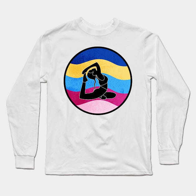 Yoga woman Long Sleeve T-Shirt by Ginstore